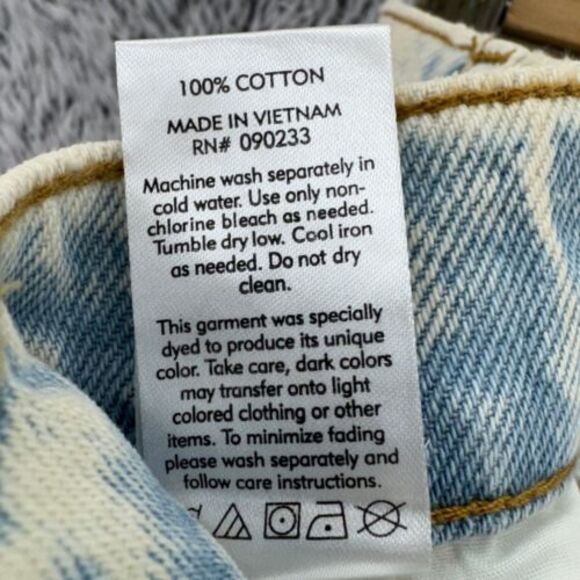 NWT PACSUN High Rise Icon Short Jean Cutoff Raw Hem Distressed Denim Women's 26 - Picture 12 of 12